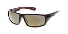 9618RV Men's Plastic Casual Small Square Frame w/ Color Mirror Lens