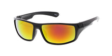 9618RV Men's Plastic Casual Small Square Frame w/ Color Mirror Lens