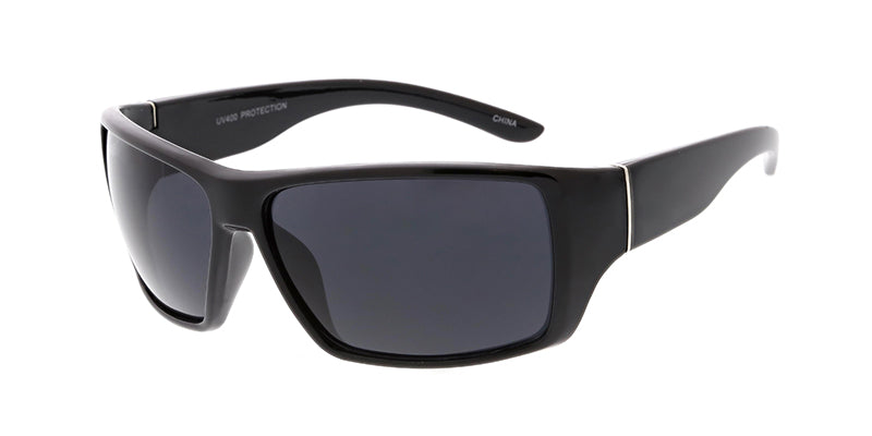 9636ME Men's Plastic Casual Square Frame w/ Metal Accent Hinge