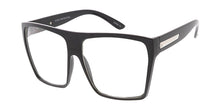 9688CLR Women's Plastic Oversized Rectangular Frame w/ Clear Lens