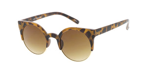 9717 Unisex Combo Medium Round Hipster Half Frame