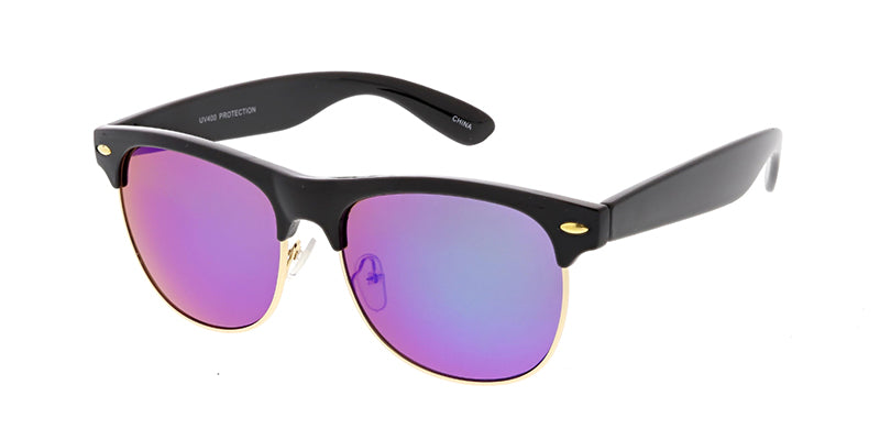 9733RV Unisex Combo Large Clubber w/ Color Mirror Lens