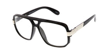 9763CLR Unisex Plastic 80s Square Frame w/ Clear Lens