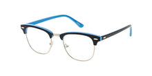 9829COL/CLR Unisex Classic Combo Clubber w/ Color Accent Frame and Clear Lens