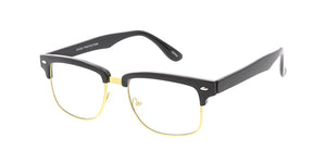 9831CLR Unisex Combo Small Square Clubbers w/ Clear Lens