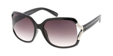 9848 Women's Plastic Large Square Open Temple Metal Accented Frame