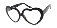9997CLR Women's Plastic Large Heart Frame w/ Clear Lens