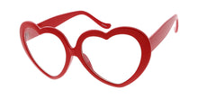 9997CLR Women's Plastic Large Heart Frame w/ Clear Lens