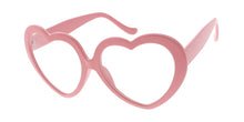 9997CLR Women's Plastic Large Heart Frame w/ Clear Lens