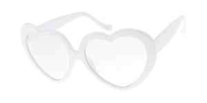 9997CLR Women's Plastic Large Heart Frame w/ Clear Lens