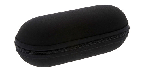 C2064Z Medium Black Zipper Eyewear Case (Single Color)