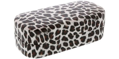 C2073LEO Large Leopard Print PU Hard Eyewear Case (Assorted Colors)