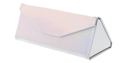 C2076FLD-RB Large Triangle Folding Holographic Magnetic Eyewear Case (Single Color)