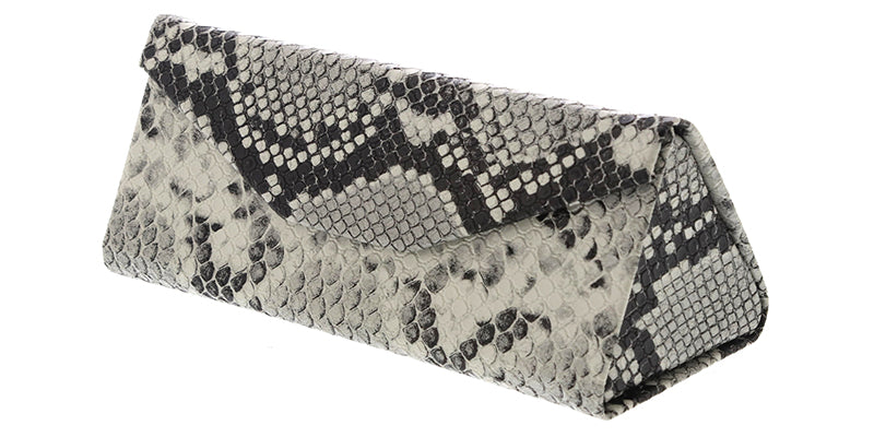 C2077FLD-AN Large Triangle Folding Animal Print Magnetic Eyewear Case
