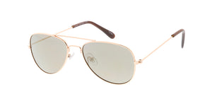 K3002RV Kids' Metal Aviator Frame w/ Color Mirror Lens