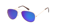 K3002RV Kids' Metal Aviator Frame w/ Color Mirror Lens