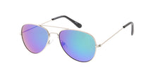K3002RV Kids' Metal Aviator Frame w/ Color Mirror Lens
