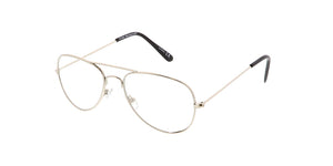 K3009CLR Kids' Metal Aviator w/ Clear Lens