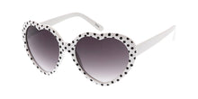 K6460G Girls' Plastic Polka Dot Heart Frame
