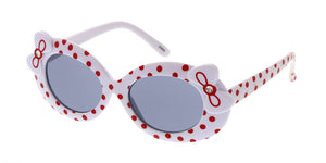 K6484G/RH Kids' Plastic Oval Polka Dotted Oval Frame w/ Rhinestones