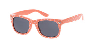 K6510G Kids' Plastic WF Polka Dot Heart Accent Frame