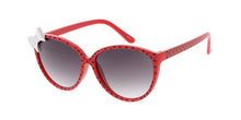 K6542G Kids' Plastic Polka Dot Bow Cat Eye Frame