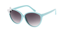 K6542G Kids' Plastic Polka Dot Bow Cat Eye Frame