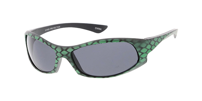 K6585B Kids' Plastic Sports Wrap w/ Snakeskin Print