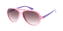 K6589G/PLK Kids' Plastic Aviator w/ Polka Dot Print