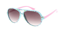 K6589G/PLK Kids' Plastic Aviator w/ Polka Dot Print