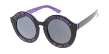 K6595G Kids' Plastic Round "Cross My Heart" Color Accent Frame