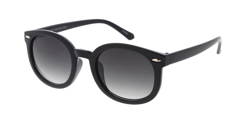 K6596G Kids' Plastic Hipster Round Frame