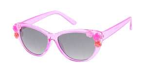 K6607G/FLR Kids' Plastic Frame w/ Floral Accents