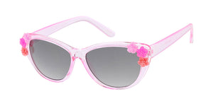 K6607G/FLR Kids' Plastic Frame w/ Floral Accents