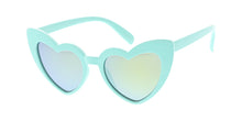 K6631HRT/RV Kids' Plastic Girls Heart Frame w/ Color Mirror Lens