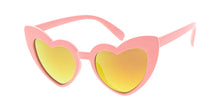 K6631HRT/RV Kids' Plastic Girls Heart Frame w/ Color Mirror Lens