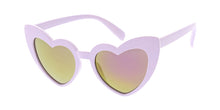 K6631HRT/RV Kids' Plastic Girls Heart Frame w/ Color Mirror Lens