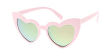 K6631HRT/RV Kids' Plastic Girls Heart Frame w/ Color Mirror Lens