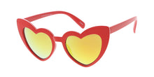 K6631HRT/RV Kids' Plastic Girls Heart Frame w/ Color Mirror Lens