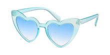 K6632CRY Kids' Plastic Heart Shaped Monochromatic Crystal Color Frame w/ Color Lens