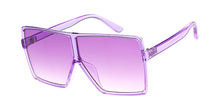 K6638CRY/COL Kids' Plastic Oversized Rectangular Designer Crystal Color Frame w/ Color Lens