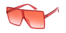 K6638CRY/COL Kids' Plastic Oversized Rectangular Designer Crystal Color Frame w/ Color Lens