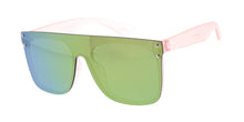 K6642RV Kids' Plastic Flat Top Rimless Rectangular Frame w/ Color Mirror Lens
