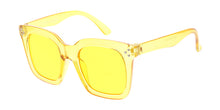 K6644CRY/COL Kids' Plastic Square Fashion Crystal Color Frame w/ Color Lens