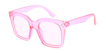 K6644CRY/COL Kids' Plastic Square Fashion Crystal Color Frame w/ Color Lens