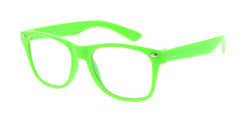 K6645BLF/CLR Kids' Plastic WF Neon Color Frame w/ Blue Light Filtering Clear Lens Computer Glasses