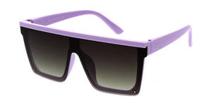 K6647G Kids' Plastic Flat Top Rimless Rectangular Frame