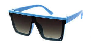 K6647G Kids' Plastic Flat Top Rimless Rectangular Frame