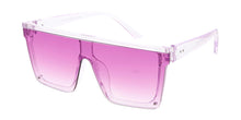 K6648CRY/COL Kids' Plastic Flat Top Rimless Rectangular Crystal Color Frame w/ Color Lens