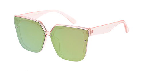 K6649G Kids' Plastic Square Flush Lens Fashion Frame